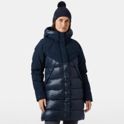 Parka dla kobiet Helly Hansen Bliss. Niebieskie parki damskie Helly Hansen, na zimę, bez wzorów, bez kaptura. W wyprzedaży za 1,497.50 zł.