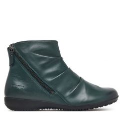 Botki Josef Seibel. Brązowe botki damskie Josef Seibel, bez wzorów, bez obcasa, na płaskiej podeszwie, bez zapięcia. Za 449.99 zł.