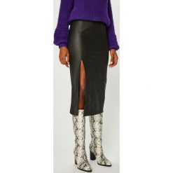 Answear - Spódnica Nomad. Czarne spódnice damskie ANSWEAR, s, bez wzorów, z elastanu, midi, ołówkowe. W wyprzedaży za 49.90 zł.