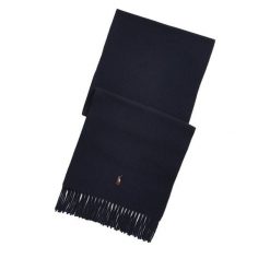 Szal Polo Ralph Lauren. Niebieskie szaliki męskie Polo Ralph Lauren, bez wzorów. Za 469.99 zł.