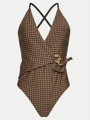 Selmark Strój kąpielowy BL057 Brązowy. Brązowe stroje kąpielowe damskie Selmark, bez wzorów, z syntetyku. Za 339.99 zł.