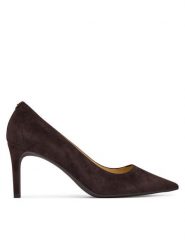MICHAEL Michael Kors Szpilki Alina 40F2HNMP1S Brązowy. Brązowe szpilki damskie MICHAEL Michael Kors, bez wzorów, ze skóry, bez obcasa, na szpilce, bez zapięcia. Za 629.99 zł.