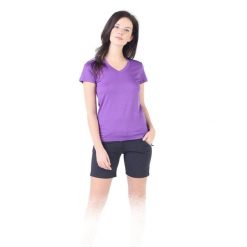Koszulka turystyczna damska Woolona Calima 100% Merino. Fioletowe koszulki sportowe damskie WOOLONA, l, bez wzorów, bez ramiączek. W wyprzedaży za 261.00 zł.