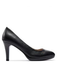 Caprice Szpilki 9-22414-42 Czarny. Czarne szpilki damskie Caprice, bez wzorów, ze skóry, bez obcasa, na szpilce, bez zapięcia. Za 224.99 zł.