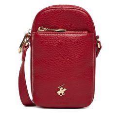 Torebka Beverly Hills Polo Club. Czerwone listonoszki damskie Beverly Hills Polo Club, bez wzorów, bez dodatków. Za 99.99 zł.
