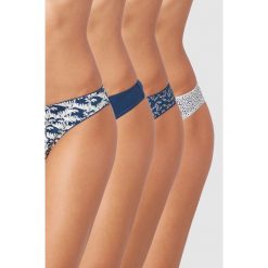 Etam - Stringi (4-pack). Zielone majtki damskie Etam, z bawełny. W wyprzedaży za 49.90 zł.