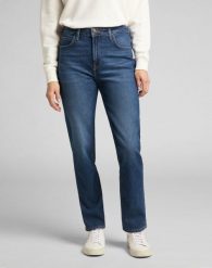 LEE CAROL DAMSKIE SPODNIE JEANSOWE JEANSY DŻINSY DARK RUBY L30UMWDU 112139797. Czerwone jeansy damskie Lee, bez wzorów, z jeansu. Za 219.99 zł.