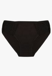 Czarne Bawełniane Majtki Figi o Klasycznym Fasonie Venalice. Czarne majtki damskie Renee, z bawełny. Za 9.99 zł.