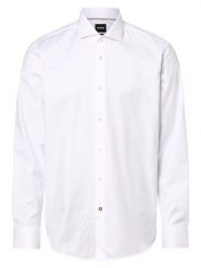 BOSS Koszula Mężczyźni Regular Fit Bawełna biały, 42. Białe koszule męskie Boss, m, bez wzorów, z bawełny, eleganckie, bez kołnierzyka, bez ramiączek. Za 479.95 zł.