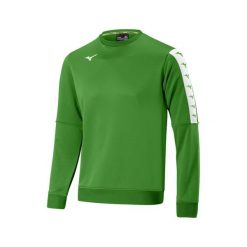 Bluza Mizuno Nara Training. Zielone bluzy męskie Mizuno, bez wzorów, sportowe, bez ramiączek, bez kaptura. Za 225.00 zł.