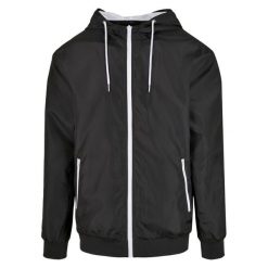 Męska Kurtka Windrunner Z Recyklingu. Brązowe kurtki męskie BUILD YOUR BRAND, m, bez wzorów, sportowe, bez kaptura. Za 227.99 zł.