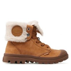 Trapery Palladium. Brązowe trapery damskie Palladium, bez zapięcia. Za 509.99 zł.