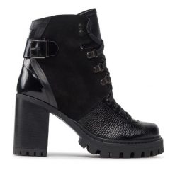 Botki Rage Age. Czarne botki damskie Rage Age, bez wzorów, bez obcasa, na słupku, bez zapięcia. Za 749.99 zł.