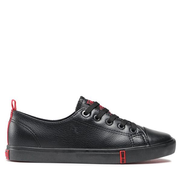 Trampki Big Star Shoes. Czarne trampki i tenisówki damskie BIG STAR SHOES, bez wzorów, bez zapięcia. Za 129.99 zł.