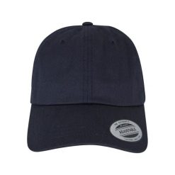 Niskoprofilowa Czapka Z Daszkiem Dla Dorosłych Unisex Classic Cotton Twill. Niebieskie czapki damskie FLEXFIT, bez wzorów. Za 67.99 zł.