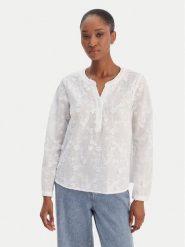 Tatuum Bluzka Relia T2501.044 Biały Regular Fit. Białe bluzki damskie Tatuum, bez wzorów, z bawełny, bez kołnierzyka, bez ramiączek. Za 229.99 zł.