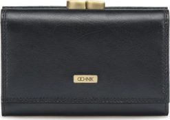 OCHNIK OCHNIK SL-189-99 czarny skórzany portfel damski SL-189-99. Czarne portfele damskie Ochnik. Za 279.00 zł.