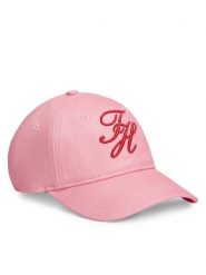 Tommy Hilfiger Czapka z daszkiem Logo Embroidery Baseball Cap AW0AW18338 Różowy. Czerwone czapki damskie Tommy Hilfiger, bez wzorów, z bawełny. Za 177.99 zł.
