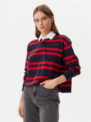 Guess Jeans Bluzka W5RP50 KCPS1 Kolorowy Regular Fit. Bluzki damskie Guess Jeans, xs, z aplikacjami, z bawełny, bez kołnierzyka, bez ramiączek. Za 159.99 zł.