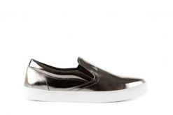 Trampki Bayla-123 5500126 Platinum, Srebrny, Skóra naturalna - 40. Szare trampki i tenisówki damskie Bayla, bez wzorów, z gumy, bez zapięcia. W wyprzedaży za 71.10 zł.