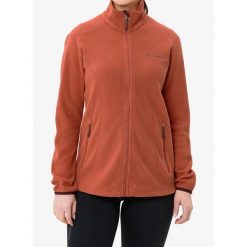 Bluza polarowa damska Vaude Rosemoor Fleece Jacket II. Czerwone bluzy damskie Vaude, bez wzorów, z polaru, sportowe, bez ramiączek, bez kaptura. Za 262.49 zł.