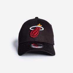 Czapka z daszkiem do koszykówki New Era NBA Miami Heat. Czapki damskie New Era, z aplikacjami, z bawełny, eleganckie. Za 119.99 zł.