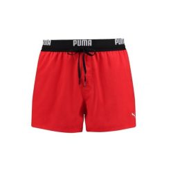 Kąpielówki męskie Logo Krótkie. Czerwone kąpielówki męskie Puma, m, bez wzorów, krótkie. Za 135.99 zł.
