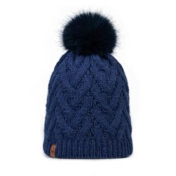 Czapka BUFF KNITTED & FLEECE BAND BEANIE CARYN MIDNIGHT. Niebieskie czapki damskie Buff, na zimę, bez wzorów, sportowe. Za 159.99 zł.