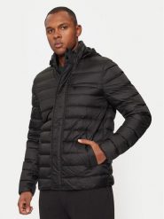 Geox Kurtka puchowa Warrens M4625E T3146 F9000 Czarny Regular Fit. Czarne kurtki męskie Geox, m, bez wzorów, z puchu, bez kaptura. Za 849.99 zł.