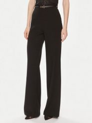 Elisabetta Franchi Spodnie materiałowe PA-053-42E2-5895 Czarny Relaxed Fit. Czarne spodnie materiałowe damskie Elisabetta Franchi, bez wzorów, z materiału. Za 779.99 zł.