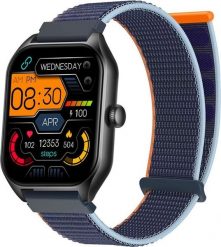 Smartwatch Rubicon RNCF03 Granatowy (RNCF03). Niebieskie zegarki smartwatch Rubicon, bez wzorów. Za 158.31 zł.