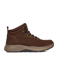 Trzewiki Lasocki. Brązowe botki męskie Lasocki, bez wzorów, bez obcasa, bez zapięcia. Za 279.99 zł.