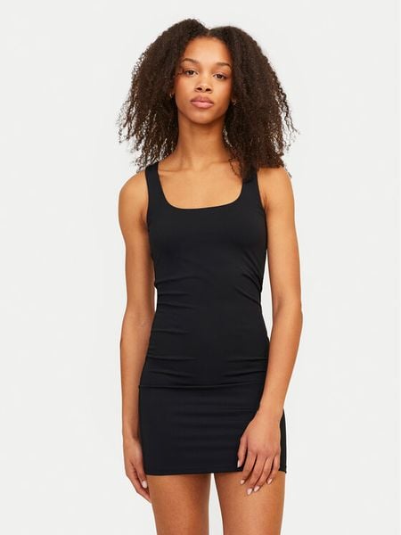 JJXX Sukienka codzienna Saga 12255286 Czarny Slim Fit. Czarne sukienki damskie JJXX, na co dzień, l, bez wzorów, z syntetyku, bez kołnierzyka, bez ramiączek, proste. Za 79.99 zł.