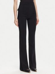 Elisabetta Franchi Spodnie materiałowe PA-084-51E2 Czarny Regular Fit. Czarne spodnie materiałowe damskie Elisabetta Franchi, bez wzorów, z materiału. Za 739.99 zł.