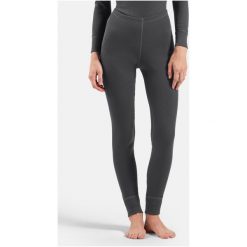 Legginsy termoaktywne damskie Odlo ACTIVE WARM ECO. Szare legginsy damskie ODLO, bez wzorów, ze skóry. Za 249.99 zł.