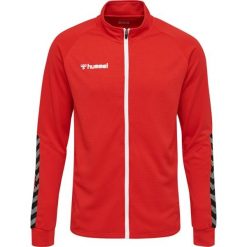 Kurtka Hummel Zip hmlAUTHENTIC Poly. Czerwone kurtki sportowe męskie Hummel, m, bez wzorów, bez kaptura, na fitness i siłownię. Za 107.00 zł.