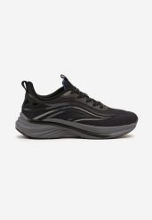 Czarno-Niebieskie Buty Sportowe Sneakersy na Piankowej Podeszwie Linasela. Czarne buty sportowe męskie Born2be, bez wzorów, z jeansu, bez zapięcia. Za 109.99 zł.