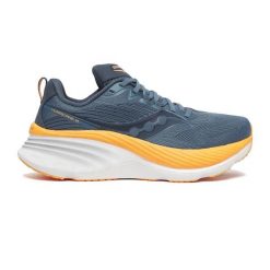 Buty do biegania damskie Saucony Hurricane 22. Niebieskie obuwie sportowe damskie Saucony, bez wzorów, bez zapięcia, do biegania. Za 689.99 zł.