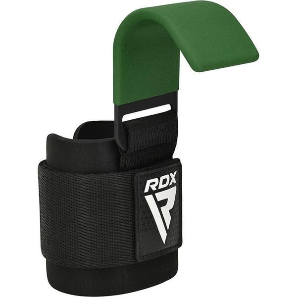Paski do podnoszenia ciężarów z hakami RDX W5 Weight Lifting Hook Strap. Zielone paski damskie RDX SPORTS, sportowe. Za 89.99 zł.