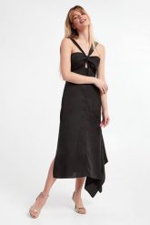 Sukienka TWINSET ACTITUDE. Sukienki damskie Twinset Milano, xs, bez wzorów, bez kołnierzyka, bez ramiączek. W wyprzedaży za 476.47 zł.