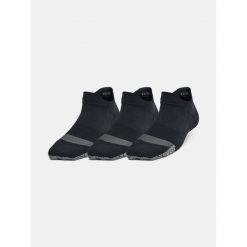 Skarpety treningowe damskie Under Armour Breathe NS Tab 3 Pack. Czarne skarpetki damskie Under Armour, bez wzorów. Za 63.99 zł.