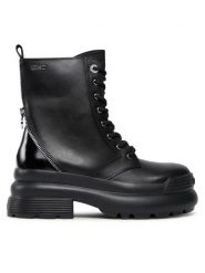 Liu Jo Trzewiki Amy 17 SF3101 P0102 Czarny. Czarne botki damskie Liu Jo, bez wzorów, ze skóry, bez obcasa, na płaskiej podeszwie, bez zapięcia. Za 799.99 zł.