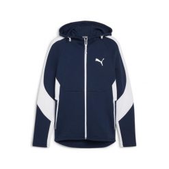 Bluza Sportowa Męska Puma Evostripe Fz Dk. Niebieskie bluzy sportowe męskie Puma, m, bez wzorów, bez kaptura. Za 210.99 zł.