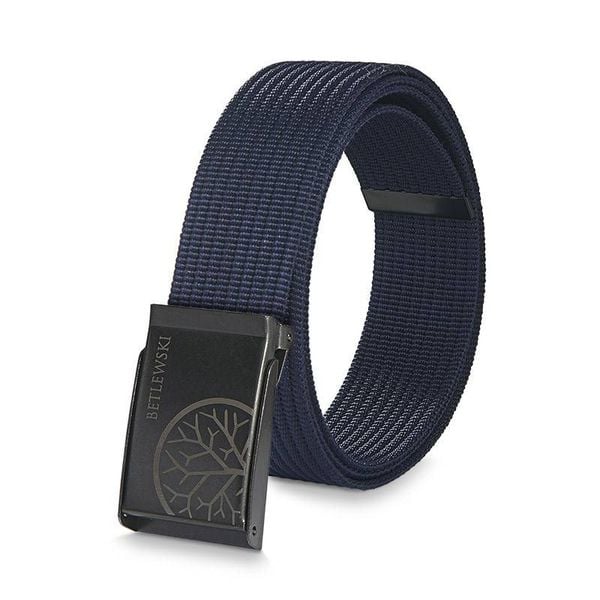 Pasek parciany BETLEWSKI PRC-21_GR-3 M granatowy. Niebieskie paski męskie Betlewski, z materiału. Za 34.99 zł.