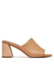 Aldo Klapki Meshka 13768256 Beżowy. Brązowe klapki damskie Aldo, bez wzorów, ze skóry, bez obcasa, bez zapięcia. Za 339.99 zł.