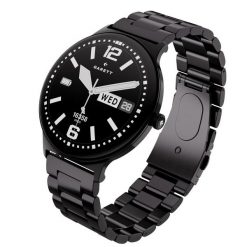 Smartwatch Garett Quantum Glow czarny stalowy. Czarne krokomierze GARETT. Za 499.00 zł.