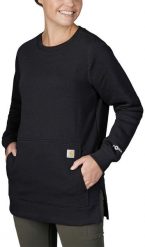 Bluza Carhartt Force Lightweight Black. Czarne bluzy damskie Carhartt, bez wzorów, bez ramiączek, bez kaptura. Za 225.43 zł.