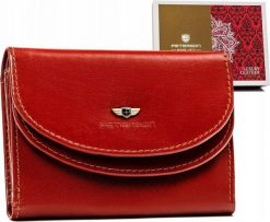 Peterson Klasyczny, Skórzany Portfel Damski Na Zatrzask. Portfele damskie Peterson. Za 220.27 zł.