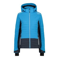 Kurtka damska narciarska CMP 31W0226. Niebieskie kurtki sportowe damskie CMP, na zimę, l, bez wzorów, bez ramiączek, bez kaptura, narciarskie. W wyprzedaży za 719.50 zł.