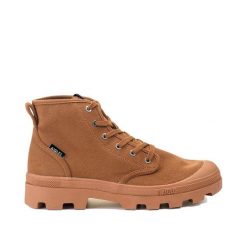 Buty trekkingowe na sznurówki z bawełny organicznej TENERE CVS UNISEX brązowe. Brązowe obuwie trekkingowe damskie AIGLE, z bawełny, bez zapięcia. Za 407.05 zł.